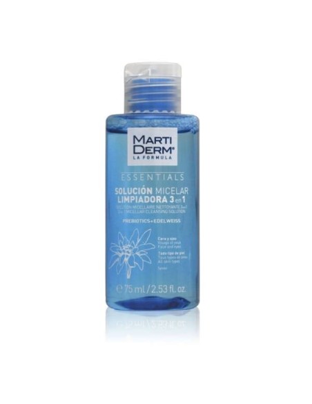 MARTIDERM ESSENTIALS SOLUCION MICELAR LIMPIADORA  3 EN 175 ML