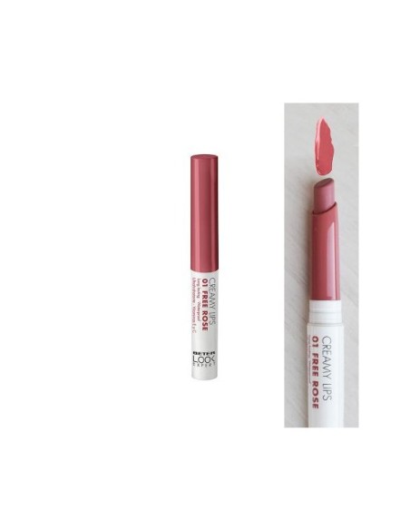 LIPSTICK CREAMY LIPS 01 FREE ROSE BETER