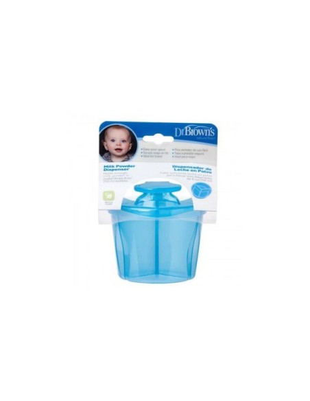DISPENSADOR DE LECHE EN POLVO DR BROWN AZUL