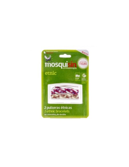 PULSERA MOSQUISIN ETNICA CITRONELA 2 UNIDADES
