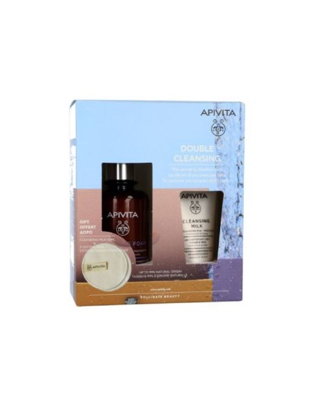 APIVITA PROMO ESPUMA LIMPIADORA + MINI LECHE 50ML