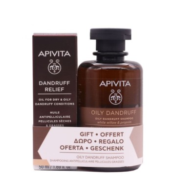 APIVITA ACEITE ANTICASPA CALMANTE + CHAMPU...