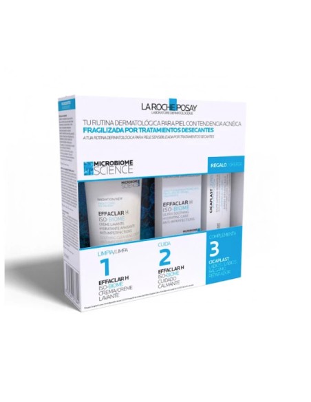 LA ROCHE POSAY EFFACLAR H ISO-BIOME PACK TRATAMIENTO ACNE + REGALO CICAPLAST LEVRES