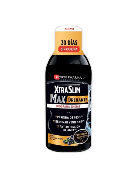 XTRASLIM MAX DRENANTE 500 ML SABOR GROSELLA NEGRA