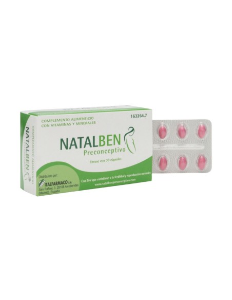 NATALBEN PRECONCEPTIVO 30 CAPSULAS