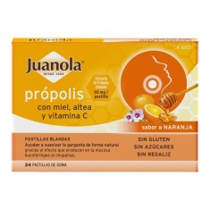 JUANOLA PROPOLIS PASTILLAS NARANJA 24 PASTILLAS