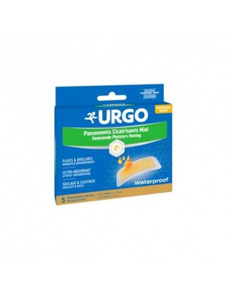 URGO APOSITO MIEL 7,5X4,5CM 5UNIDADES