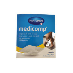 MEDICOMP COMPRESAS APOSITO ESTERIL 10 X 10 CM 10 UNIDADES