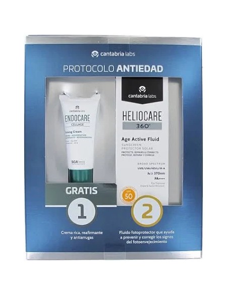 HELIOCARE PACK AGE ACTIVE FLUID SPF50+ REGALO FIRMING CREAM
