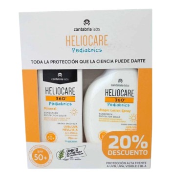 PACK HELIOCARE PEDIATRICO MINERAL 50ML + ATOPIC...