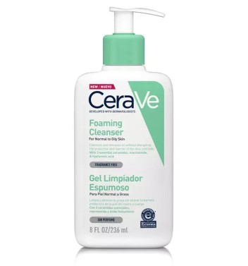 CERAVE GEL LIMPIADOR ESPUMOSO 236 ML