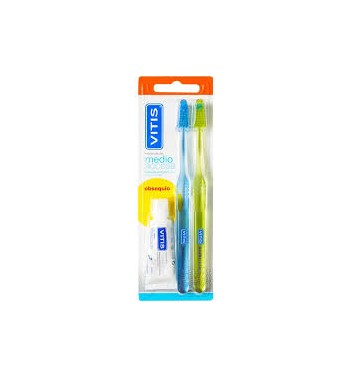 VITIS ACCESS MEDIO DUPLO CEPILLO DENTAL ADULTO