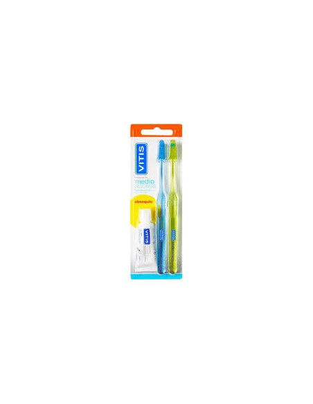 VITIS ACCESS MEDIO DUPLO CEPILLO DENTAL ADULTO