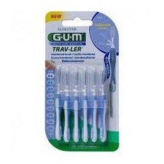 CEPILLO INTERDENTAL GUM 1312 TRAV-LER 0.6 MM 6 UNIDADES