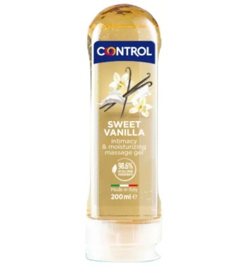 CONTROL GEL DE MASAJE SWEET VAINILLA 200ML