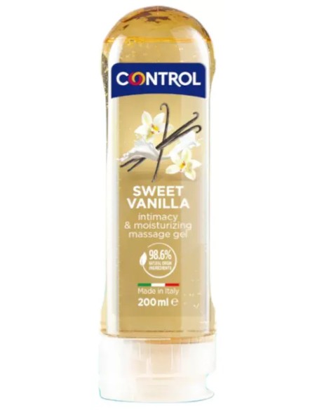 CONTROL GEL DE MASAJE SWEET VAINILLA 200ML