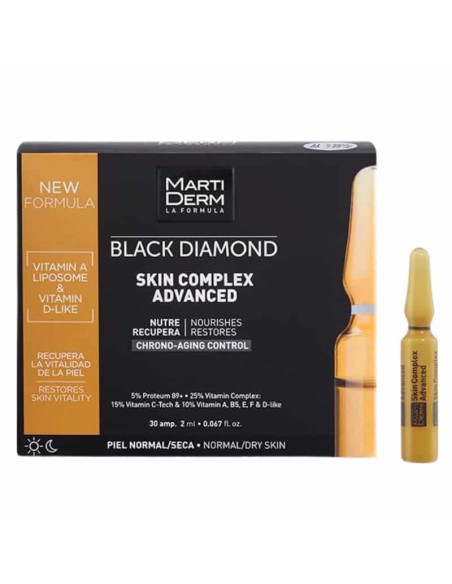 MARTIDERM BLACK DIAMOND SKIN COMPLEX ADVANCED 30 AMPOLLAS 2 ML
