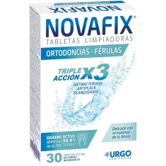 NOVAFIX TABLETAS LIMPIEZA ORTODONCIA-FERULA 30 UNIDADES