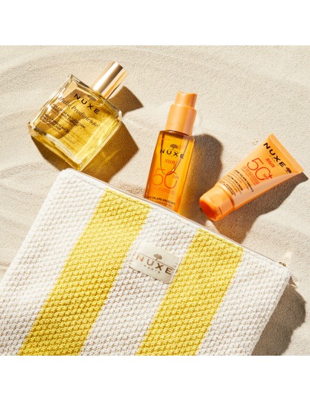 NUXE NECESER ESENCIALES DE VERANO PROTECTOR SOLAR - CORPORAL Y FACIAL + HUILE PRODIGIEUSE 50ML