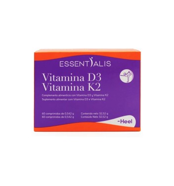 ESSENTIALIS VITAMINA D3 VITAMINA K2 60 COMPRIMIDOS