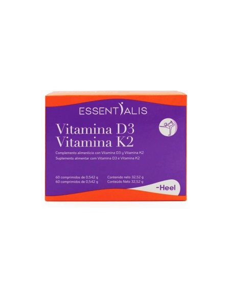 ESSENTIALIS VITAMINA D3 VITAMINA K2 60 COMPRIMIDOS