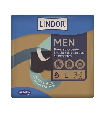 CALZONCILLO BOXER INCONTINENCIA LAVABLE HOMBRE...