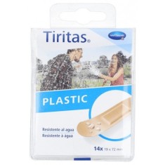 TIRITAS PLASTIC APOSITO ADHESIVO 19 X 72 14 UNIDADES