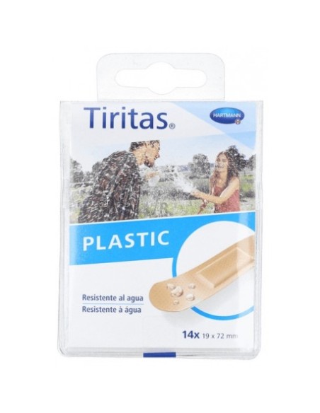 TIRITAS PLASTIC APOSITO ADHESIVO 19 X 72 14 UNIDADES