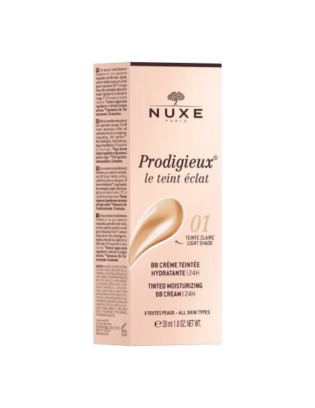 NUXE PRODIGIEUX BB CREAM HIDRATANTE CON COLOR  TONO CLARO 01 30ML