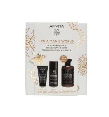 APIVITA PROMO IT´S A MAN´S WORLD FACE AND BODY