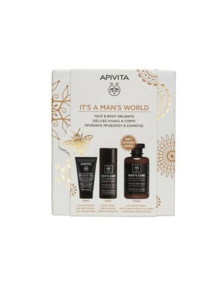 APIVITA PROMO IT´S A MAN´S WORLD FACE AND BODY