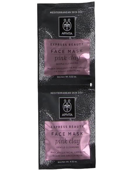 express beauty mascarilla limpiadora suave con arcilla rosa